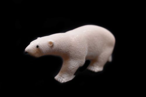 WALKING BEAR IVORY CARVING